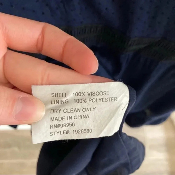 SHOSHANNA Blue Dotted Button Down Peasant Dress - Picture 5 of 6